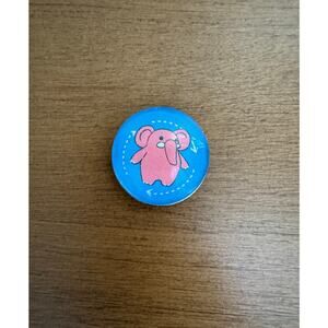 *Handmade Magnet* The Woobles Pastel Pink Lulu the Elephant Glass Sticker Magnet
